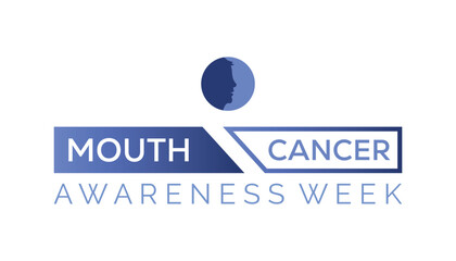 Mouth Cancer awareness week is observed every year on November. Medical Healthcare Awareness concept. background, placard, banner template Vector illustration design.