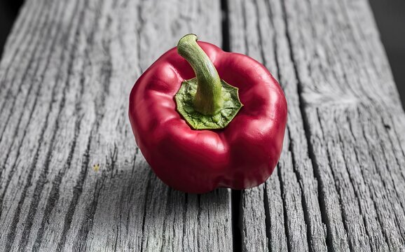 A stunning close-up photograph of a red capi pepper