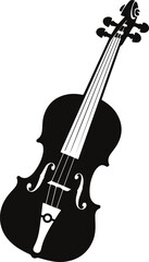 Fototapeta premium violin icon vector illustration art