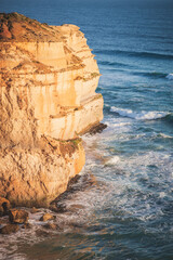cliffs of Twelve Apostle at sunset