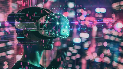 Fototapeta premium Virtual Reality Experience