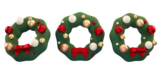 Christmas Wreath 3D graphic image