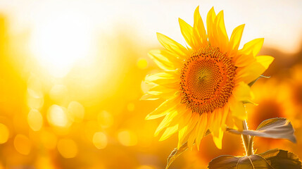 Fototapeta premium Golden Hour Sunflower