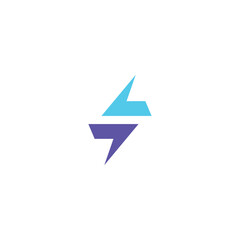 Electric fuel logo letter f for app, brad, business, design, icon, idea, identity, initial, illustration, logo, vector, f, letter, fuel, electric, technology, power, battery, charge, voltage, energy