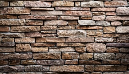 Fototapeta premium stone wall pattern, the surface of the masonry; brick uneven texture background