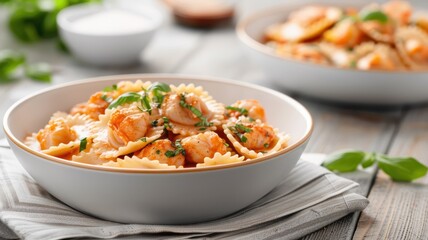 Luxurious lobster ravioli filled with creamy lobster and ricotta filling.