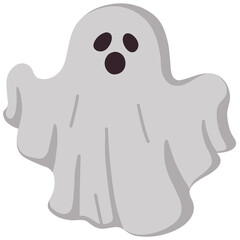 halloween ghost cartoon illustration 