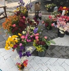 flowers at the farmers market 