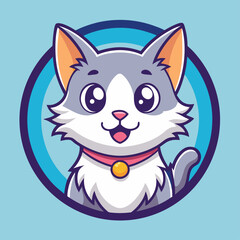 cute cat logo