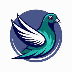 pigeon logo gaming mascot