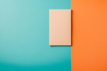 Fototapeta premium Vivid Pastel Geometric Abstract Background with Minimal Design Elements for Mockup or