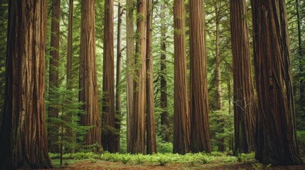 Obraz premium Redwood Forest Serenity