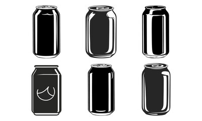 Soda can, beer icon vector sign
