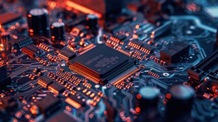 Close-up of a Circuit Board