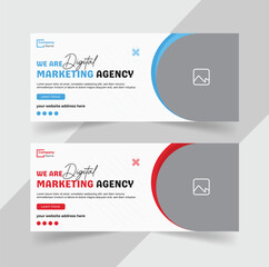 Creative corporate business marketing social media facebook cover banner post template