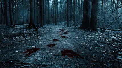 Blood Trail in the Forest