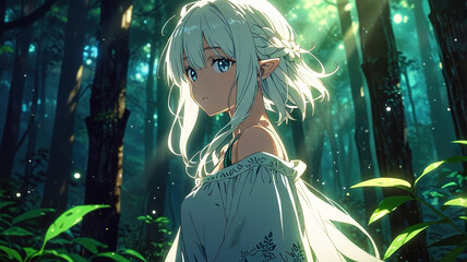 Mystical Forest Spirit. generative ai