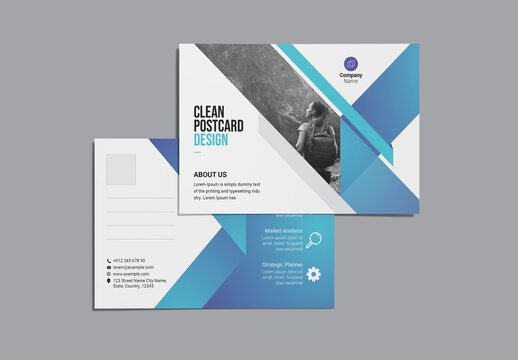 Creative Clean Business Post card Layout