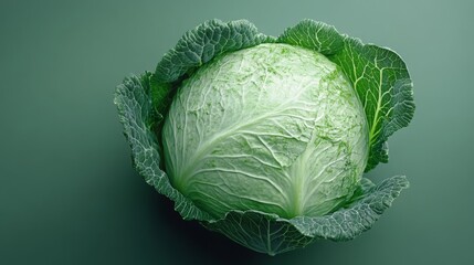 Fototapeta premium Raw and whole cabbage