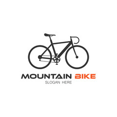Mountainbike logo,vector icon on white background.