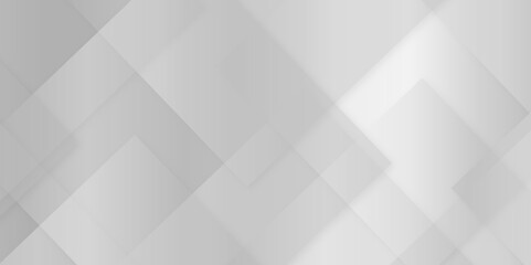 Fototapeta premium Abstract modern white, gray pattern geometric luxury gradient line background random square shape design. 3d shadow effects, modern design template background. layered geometric triangle shapes.