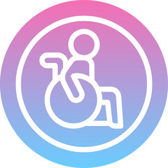 Disabled sign icon