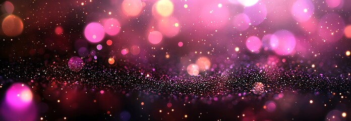 Fototapeta premium A Stunning Abstract Background of Colorful Bokeh and Glitter Effects