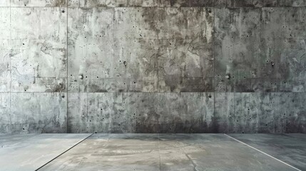 Fototapeta premium Textured loft wall featuring polished concrete background