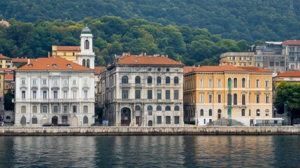 Fototapeta premium Trieste's waterfront architecture