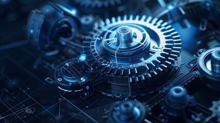 3D blueprint of a self-assembling mechanical structure