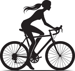 Cycle silhouette vector illustration isolated on a white background