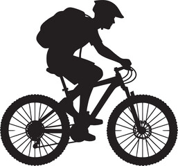 Cycle silhouette vector illustration isolated on a white background