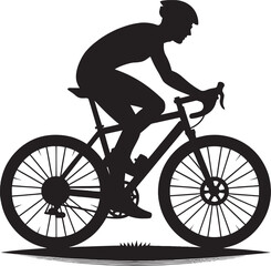 Cycle silhouette vector illustration isolated on a white background