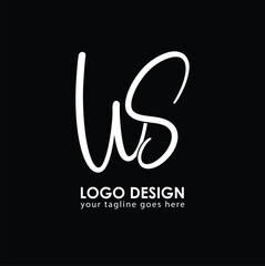 WS WS Logo Design, Creative Minimal Letter WS WS Monogram