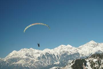 Paragliding in the mountains