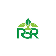 RSR letter logo design template