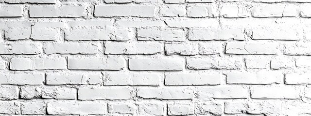 Textured White Brick Wall Background for Modern Interiors