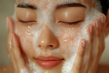 Refreshing Skincare Routine with Foaming Cleanser for Radiant Skin