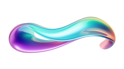 A smooth, colorful abstract wave design with gradient hues of blue, purple, and pink.