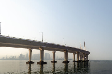 Bandra-Worli Sea link is a cable-stayed bridge linking Bandra and Worli in Mumbai, India