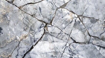 Cracked marble floor texture and background close-up.