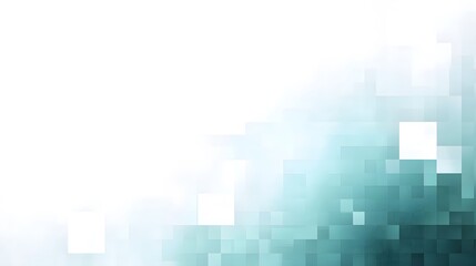 Abstract Teal and White Geometric Background