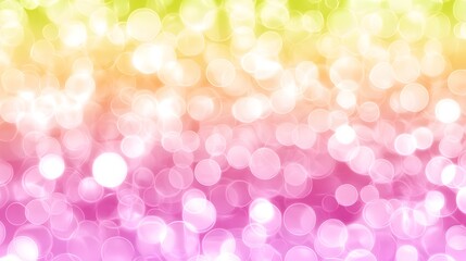 Fototapeta premium Abstract Pink and Yellow Bokeh Background with Soft Lights