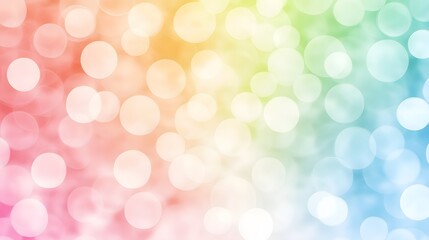 Obraz premium Abstract Blurred Bokeh Background with Pastel Colors