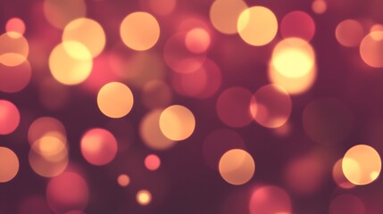 Abstract Red and Gold Bokeh Background