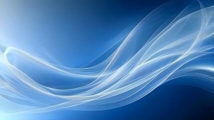 Fototapeta premium Abstract Blue and White Swirling Design