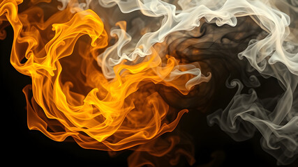 Fiery Blaze Abstract Background