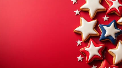 Patriotic cookies for Independence Day