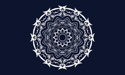 mandala Ornament beautiful card with holyday 