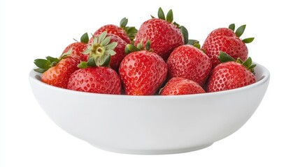 Strawberry in isolated bowl